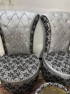 long sofa chair with table