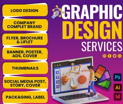 Logo Designing -Graphics Designing - Branding - Social Media Posts