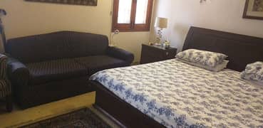 double bed attached with side table , dressing table condition 10/10 .