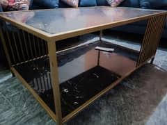 center Table with heavy metal frame and UV sheet