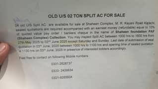 Split ac used for sale