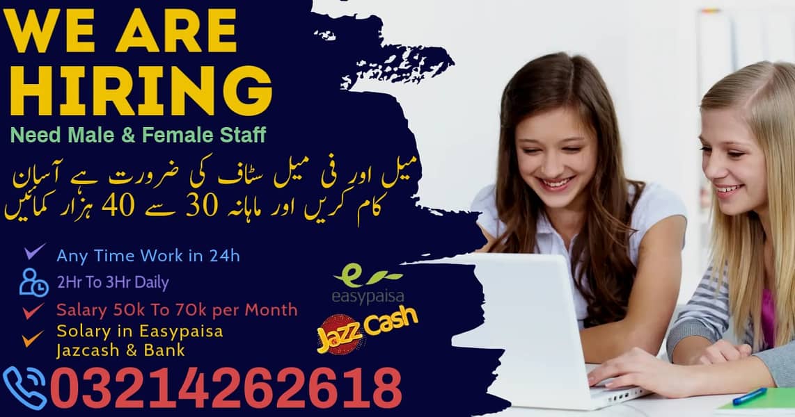 Online Jobs, Assignment Writing, Data Entry, Typing job, Part Time Jo 0
