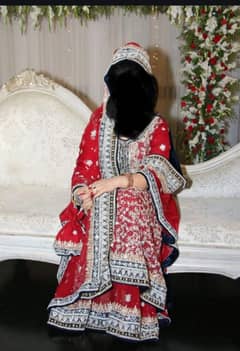 Bridal Deep Red Wedding Lehnga – Worn Once, Excellent Condition