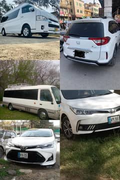 Rent A Car In Islamabad |Prado-V8,Coaster, Hiace, BRV, Civic & Corolla