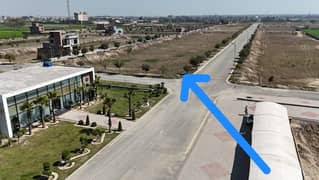 One Kanal Corner 20 Marla 60Ft Road Residential Plot 1/B Block For Sale New Lahore City Prime Location