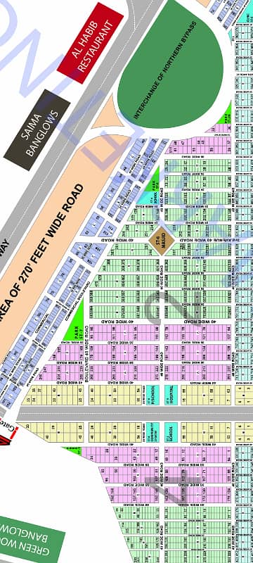 W/Open 240 Sq Yard Plot Available In Saadi Garden Block 2 Scheme 33 0