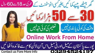 Data Entry Job / Typing Job / Assignment Job / Online Job