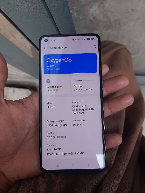 One Plus 9R -10/10  Condition 12RAM-256ROM 7