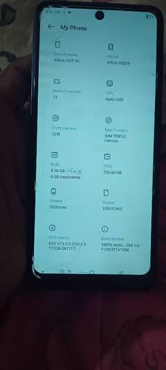 Infinix hot 40 8/256 with box
