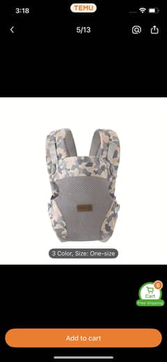 Baby Carrier belt
