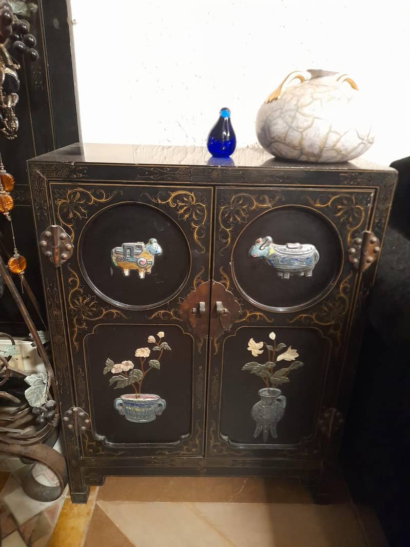 Antique Chinese 1850s side board and dining table antique Imported 10
