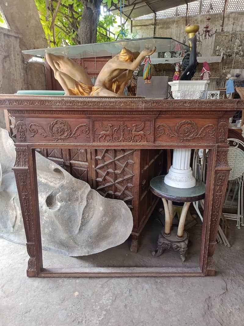 Antique Chinese 1850s side board and dining table antique Imported 15