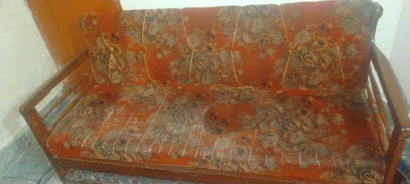 Bed with Mattress and sofa with tables 3