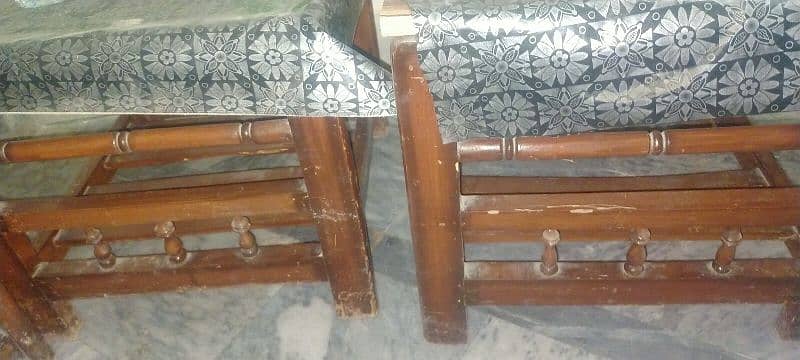 Bed with Mattress and sofa with tables 7