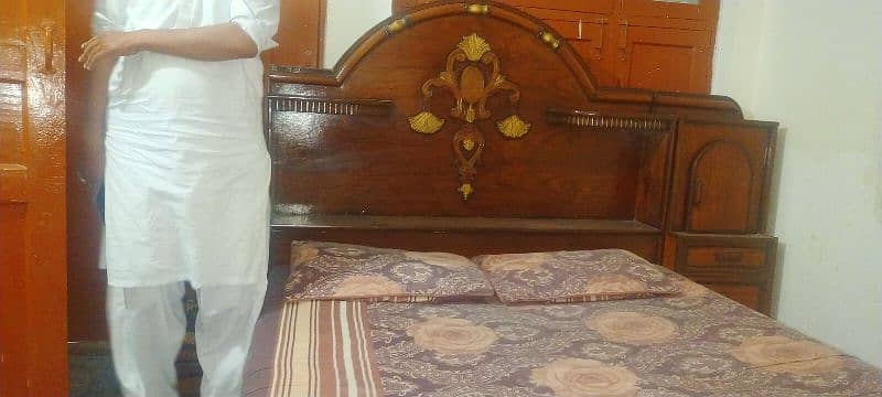 Bed with Mattress and sofa with tables 9