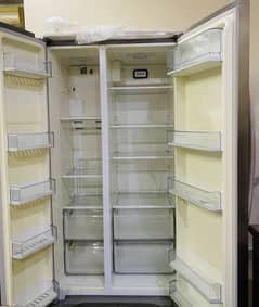 Hoover double door refrigerator and freezer