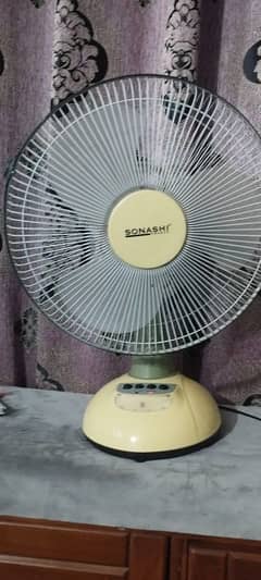 Sonashi rechargeable table fan