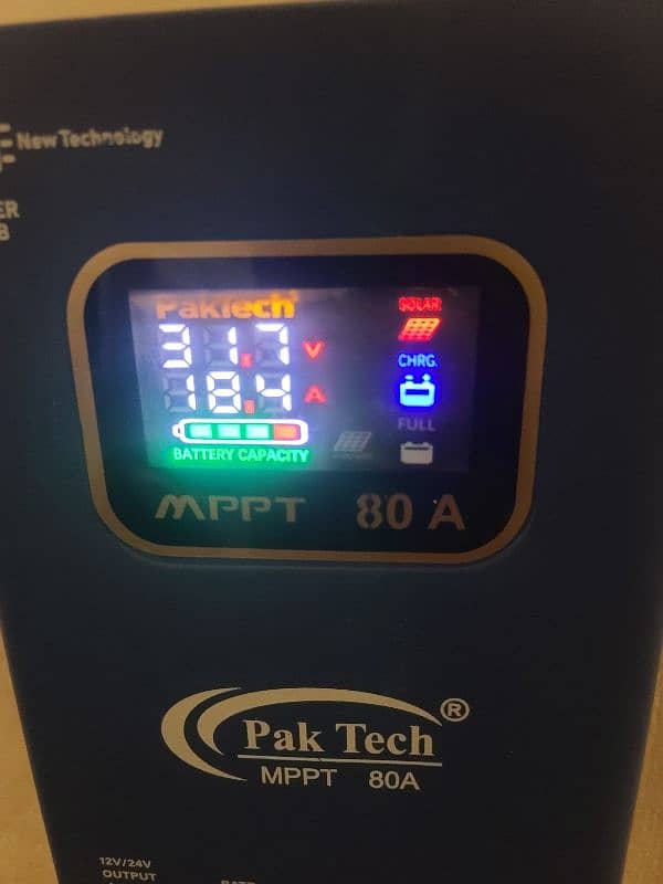 MPPT 80 Ampere 12 or 24 volt both working start from 1 plate 1