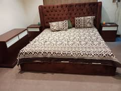 slightly used wooden bed set complete 03124049200