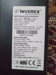 INVEREX INVERTER 2.5 KBA