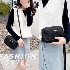 Chic Girl's  PU Leather Embroidered  shoulder  Bag