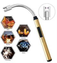 : Portable & Rechargeable Electric Lighter - 1 Pc Multicolor