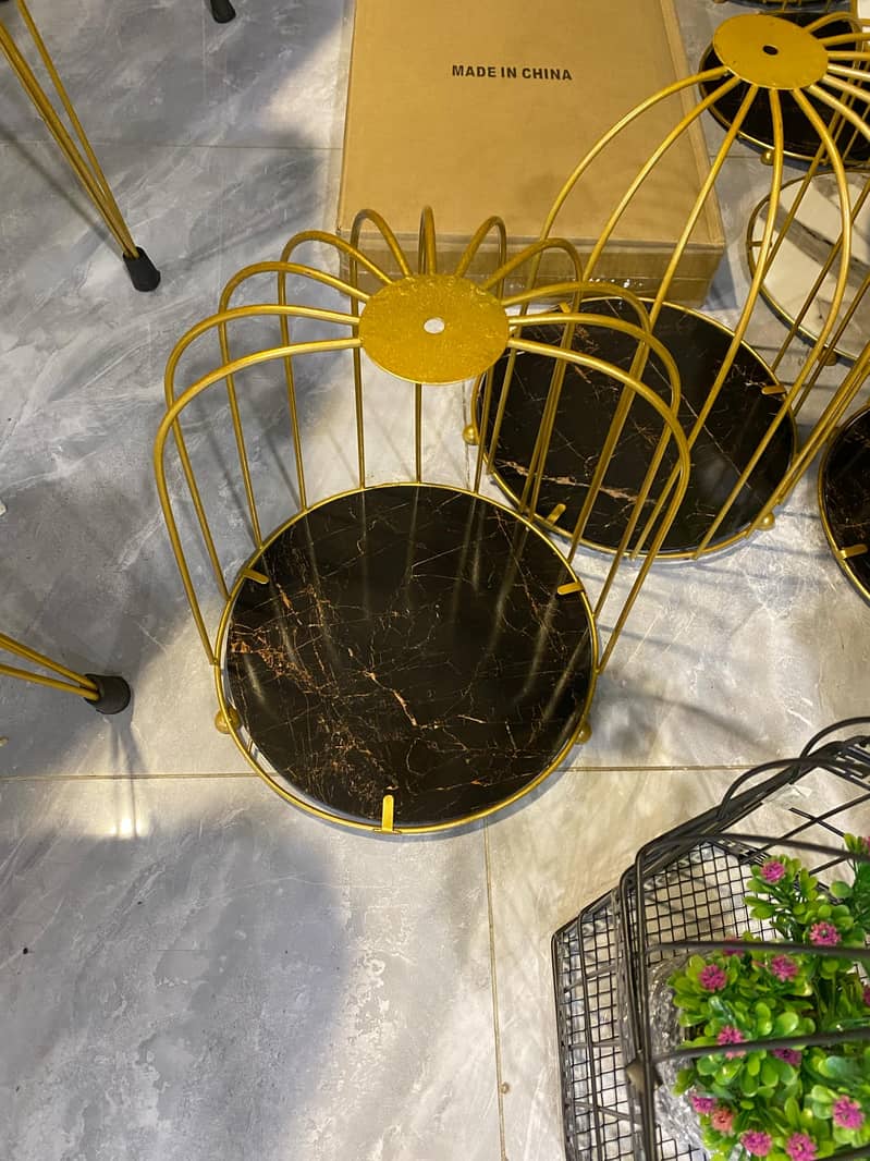 Coffee table | 3 Marble table | Nesting Table | Round table set 16