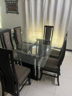 6 dining table solid urgent sale