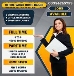 urgent staff required for office base and online work