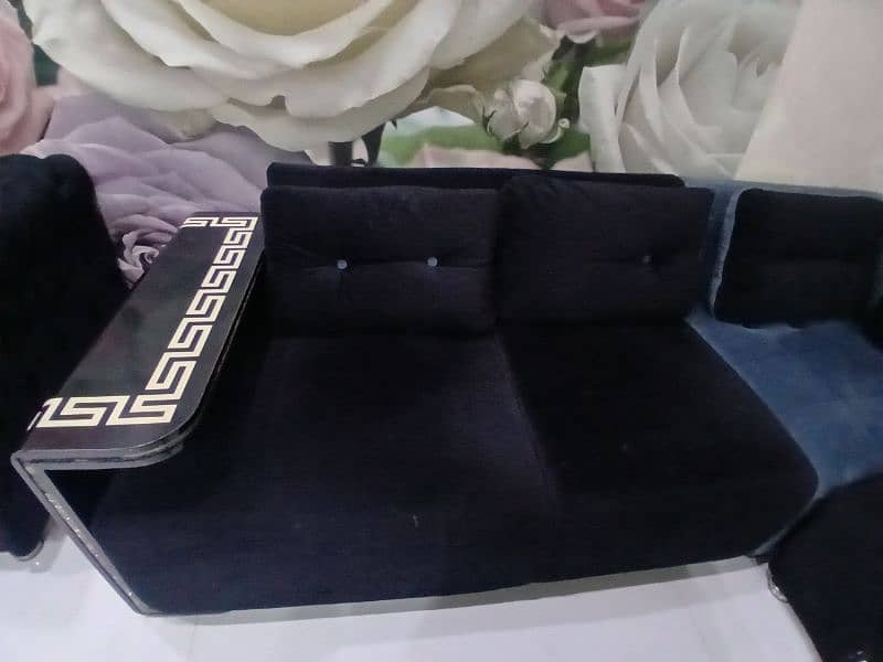 Sofa set/5 seater sofa/L shape sofa/wooden sofa set/ center table 2