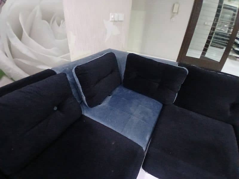 Sofa set/5 seater sofa/L shape sofa/wooden sofa set/ center table 3