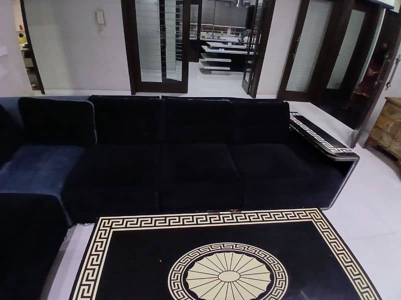 Sofa set/5 seater sofa/L shape sofa/wooden sofa set/ center table 4