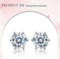 diamond alternate moissanite earstud certified gra