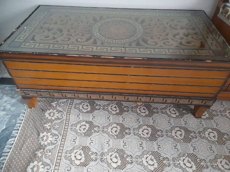 Bed with Mattress, side tables, table, dressing 2