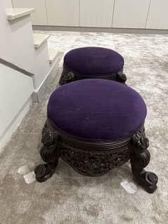 A set of intricately carved Turkish peeras
