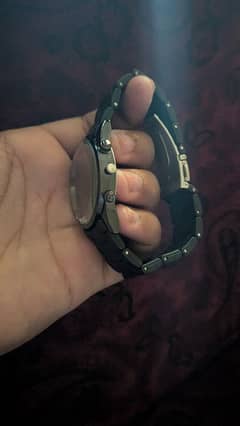 Black Arabic dial watch