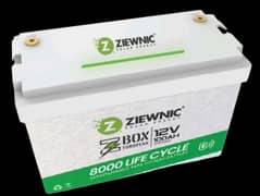 Ziewnic Z Box European Lithium Ion Battery 12V 100A 8000 Life Cycle