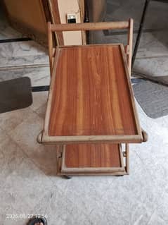 wooden coffee and Tea Trolley