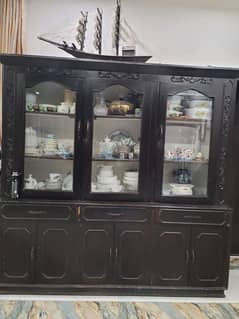 Bartan Wali Almari - Huge Capacity- Made of PURE SOLID WOOD