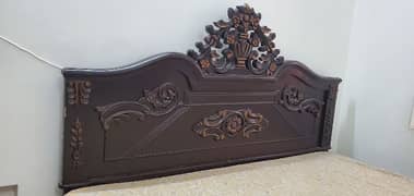 king size bed set / double bed set / bed with dressing side tabel