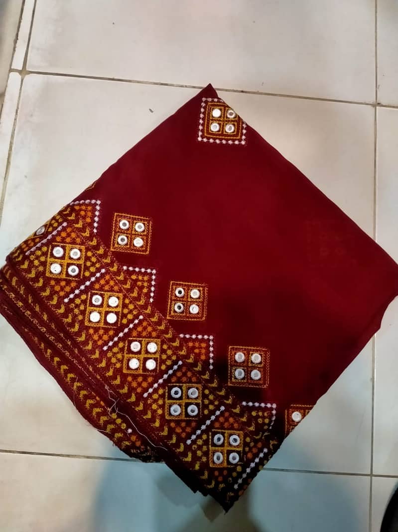 chader / lawn chaders / Cross stitch embroidery dupatta chader sale 9