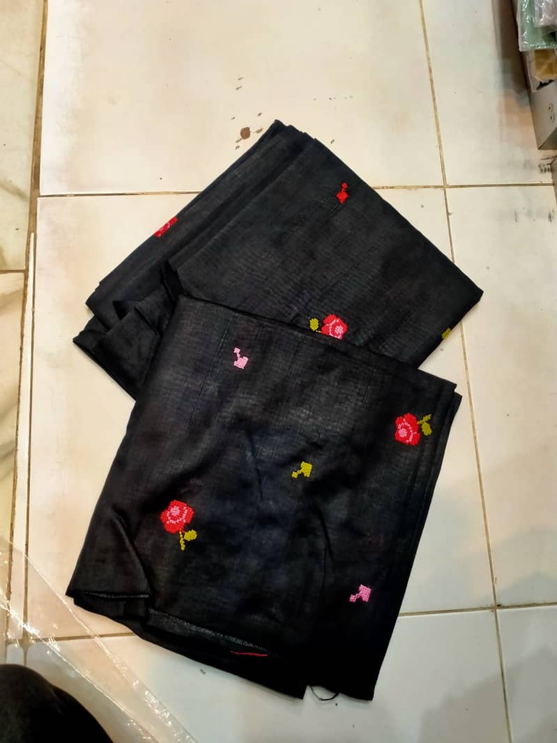 chader / lawn chaders / Cross stitch embroidery dupatta chader sale 14