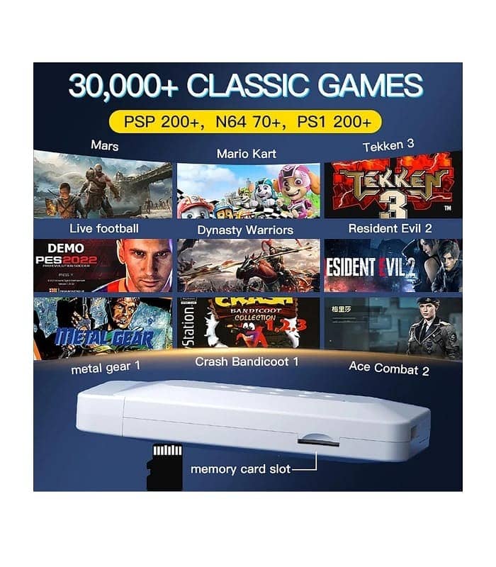 M22 Game Stick 4K Retro Video Game Consoles Wireless Controller 2