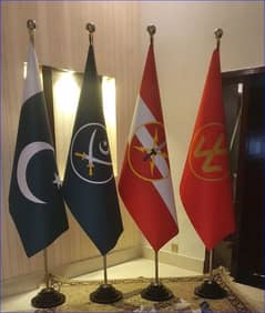 Pakistan Flag , Army Flag ,  Balochistan Flag + pole , from Lahore