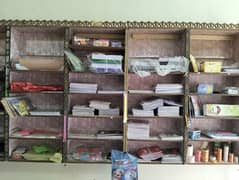 4 racks and 1 counter