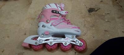 Adjustable Pink Inline Skates for Girls – Smooth & Comfy Ride