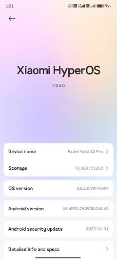 Redmi note 13pro 12gb 512gb
