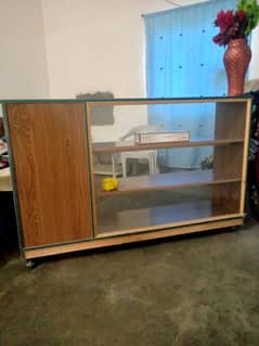 wooden counter