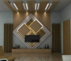 wpc panel/artificial grass/epoxy flooring/blind/ceiling/