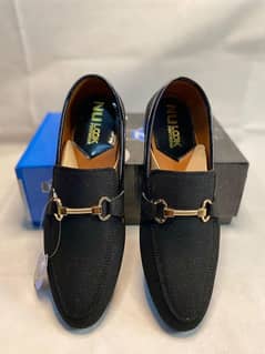 men's synthetic leather fancy loafers NU-Blackshine